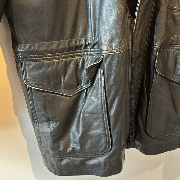 Vintage Distressed Leather Jacket - Picture 2 of 6
